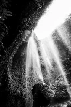 View of waterfall in Java, Indonesia Stock-Fotos