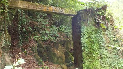 The view of the waterfall Stock Photos
