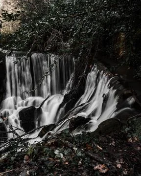 The view of the waterfall Stock Photos