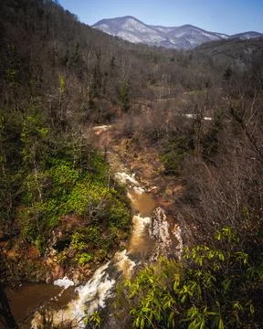 The view of the waterfall Stock Photos