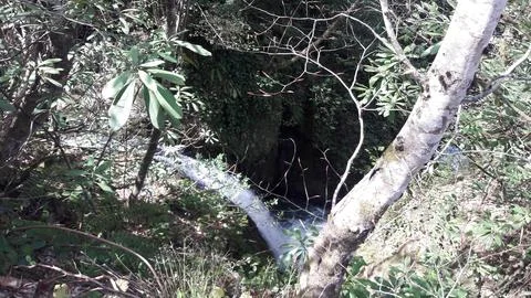 The view of the waterfall Stock Photos