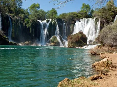 View at waterfalls Stock-Fotos