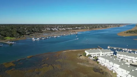 View of the waterway Stock Footage 283921295