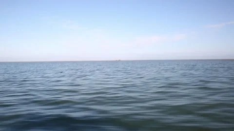 View of waves from boat Stock Footage 47005763