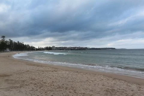 View of the waves on empty Iconic Bondi beach in Sydney, Australia. 2010 Stock Photos