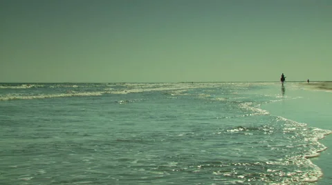 View of waves on seashore Stock Footage 57814719