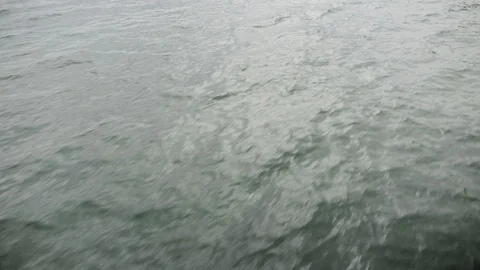 View of waves splashing from ship Stock Footage 127849445