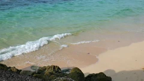 View of The Waves From The Top at Melasti Beach Bali, Indonesia Stock Footage 270280792