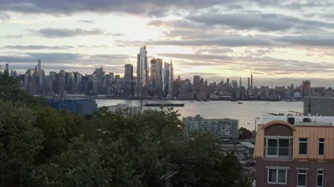 View from weehawken to manhattan.4K 動画素材 160938833