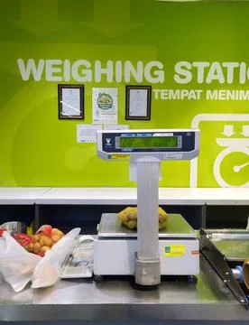 View a Weighing Station in the Hypermart Stock Photos