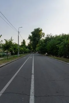 A view of well-maintained pedestrian Stock Photos