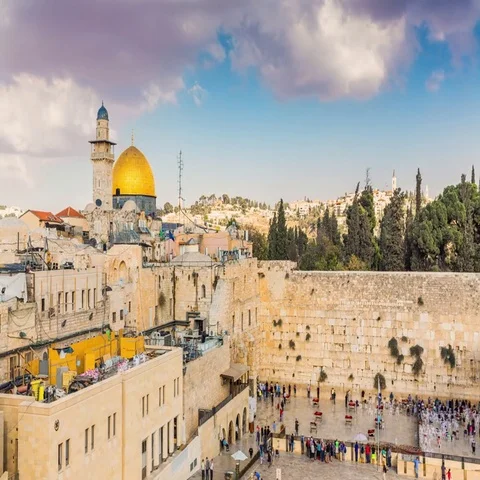 View to Western Wall or Kotel in Jerusalem - Time Lapse Vidéo 69492311