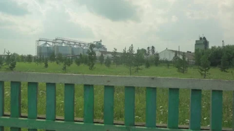 View of wheat silo Stock Footage 48768613