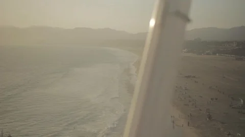 View from the wheel - Venice Beach 스톡 동영상 96418043