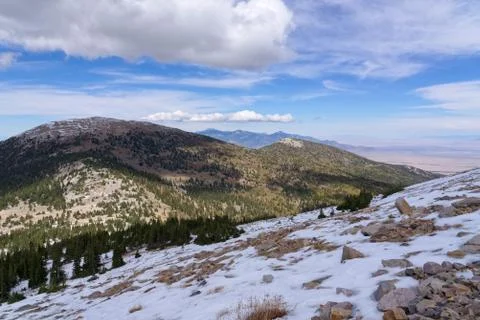 View from Wheeler Peak, Great Basin Stock Photos