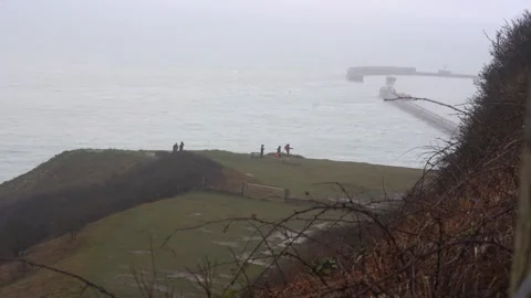 View From The White Cliffs Of Dover 2 Video stock 265151517