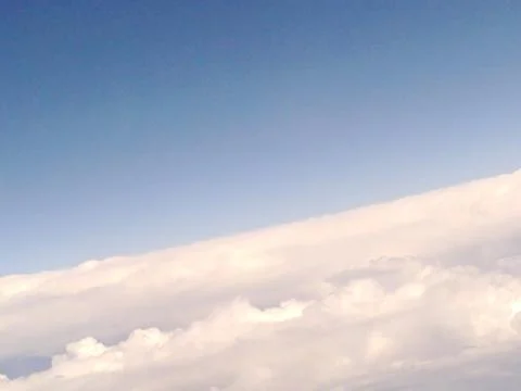 View On White Clouds From The Airplane Window, India Stock Photos