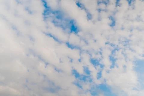 View of white clouds in the blue sky - cloudscape Stock-Fotos