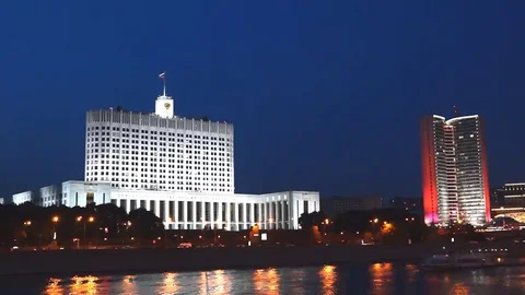 View of the White House in the evening Vidéo 69168686