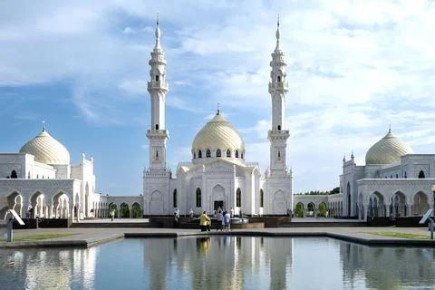 View of the White Mosque. Stock Photos