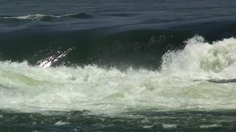 View of the White Nile River rapids Stock Footage 44333451