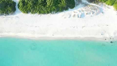 The view of white sand Stock Footage 234252169