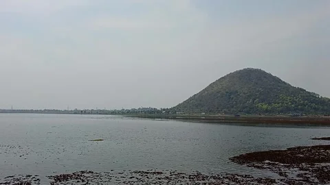 View Of The Whole Area Full Of Greenery And Hills From The Upper Dam Stock Footage 269799598