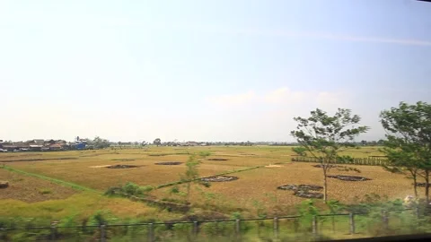 THE VIEW FROM WHOOSH TRAIN WINDOW Stock Footage 252758248