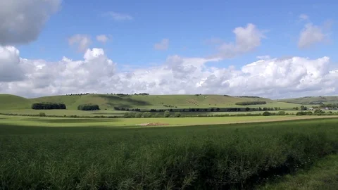 View of Wiltshire landscape. Stock Footage 76806962