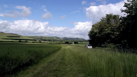 View of Wiltshire landscape. Video stock 76807060