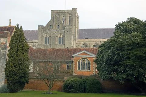 View of Winchester Cathedral Stock Photos