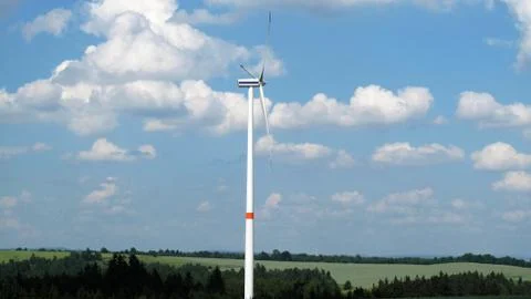 A view of the wind energy Stock Photos