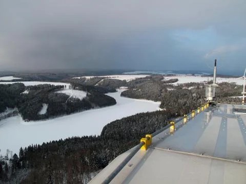A view of the wind in winter Stock Photos