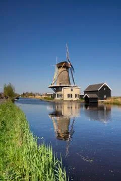 View at windmill De Vriendschap Stock Photos