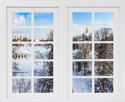 View from the window from above Stock Photos