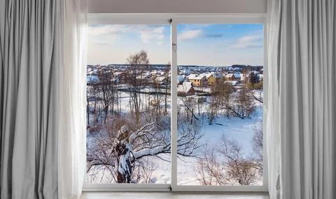 View from the window from above Stock Photos