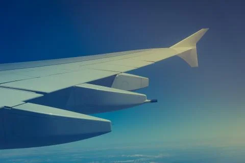 View from the window of an airplane Stock Photos