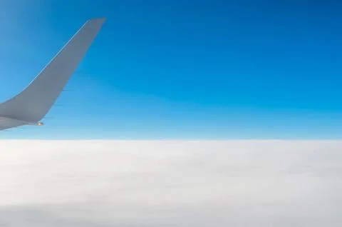 View from the window of an airplane Stock Photos