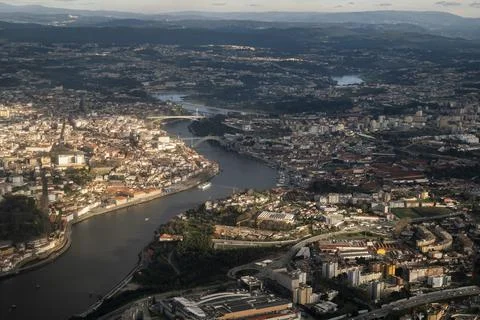 View from the window of an airplane Stock Photos