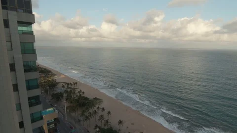 View from window at Boa Viagem Beach 4K Stock Footage 98062576