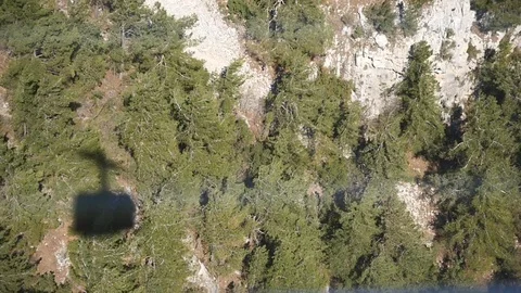 View from the window cable car Stock Footage 74677247