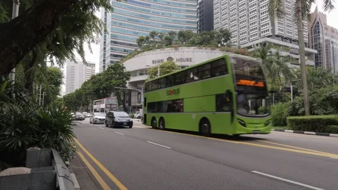 View from the window of the car to the flickering far petronas towers Stock Footage 115723673