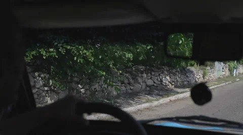 View from the window of a car Stock Footage 31356984