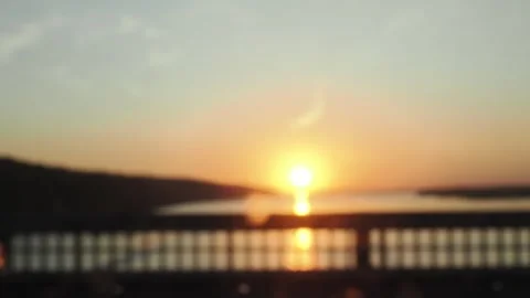 View from the window of a car moving along the road at sunset 스톡 동영상 286026674
