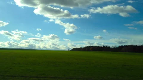 View from the window of the car riding Stock Footage 57808018