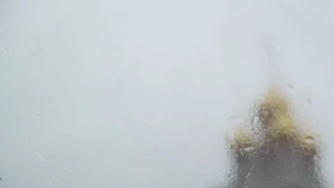 View from the window to the church Stock Footage 141361406