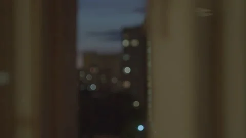 View from the window on a city buildings Stock Footage 199139327