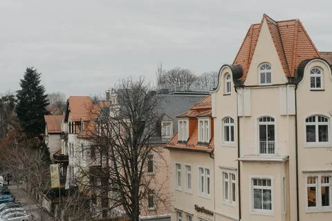 View from window to city in Germany Stock Photos
