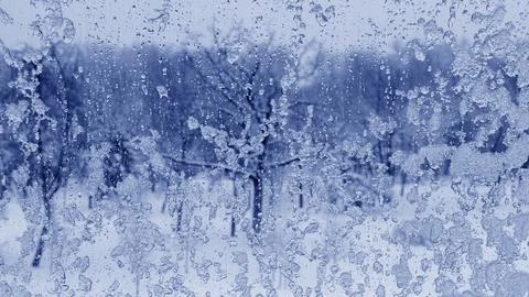 View from the window on a cloudy day. Stock Photos