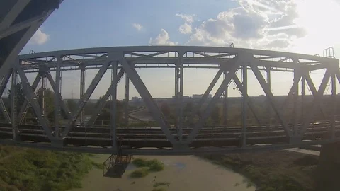 View from the window of a commuter train Stock Footage 116792507